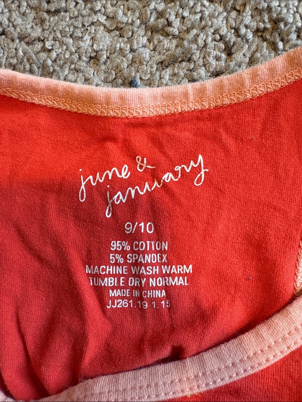 June & January size 9/10 basic tank - Picture 3 of 3
